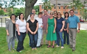 volunteers helping at food pantry