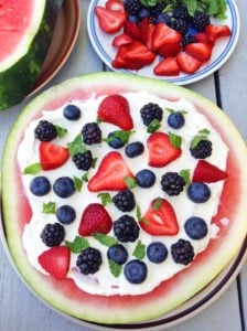 watermelon fruit pizza